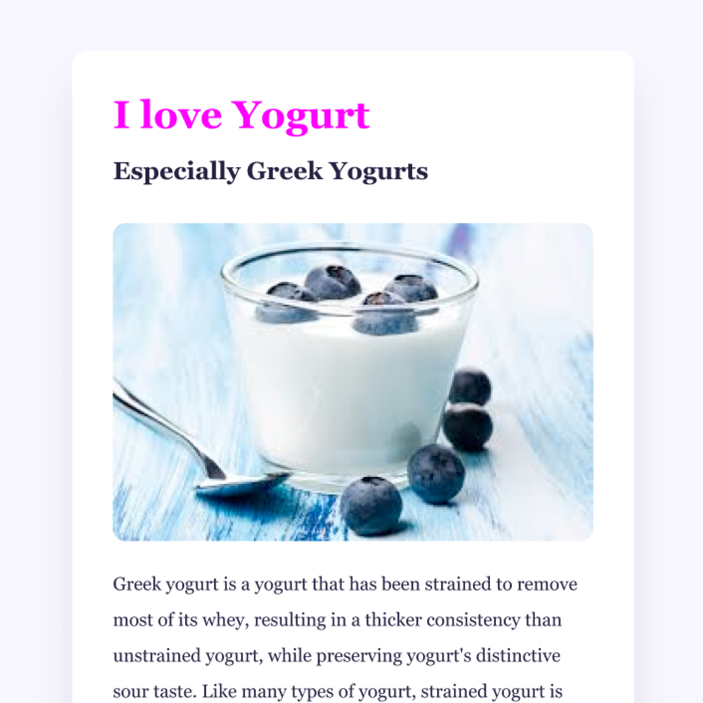 Thumbnail of the yoghurt project